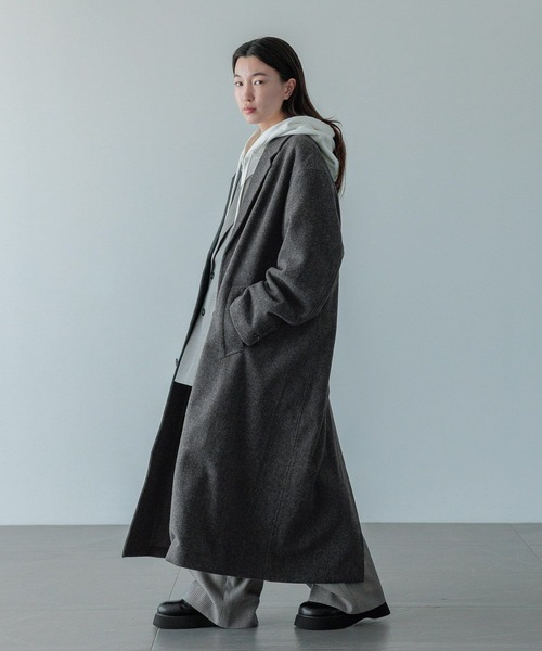 LOWRYS FARM(ローリーズファーム)の「【LFM(U)】ウールライクチェスターコート 494423(チェスターコート・メンズ・チャコールグレー/ネイビー/その他・MEDIUM/LARGE)」の5枚目の写真