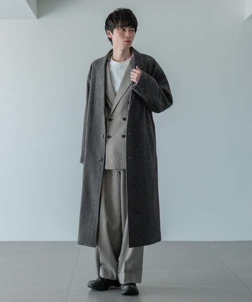 LOWRYS FARM(ローリーズファーム)の「【LFM(U)】ウールライクチェスターコート 494423(チェスターコート・メンズ・チャコールグレー/ネイビー/その他・MEDIUM/LARGE)」の6枚目の写真