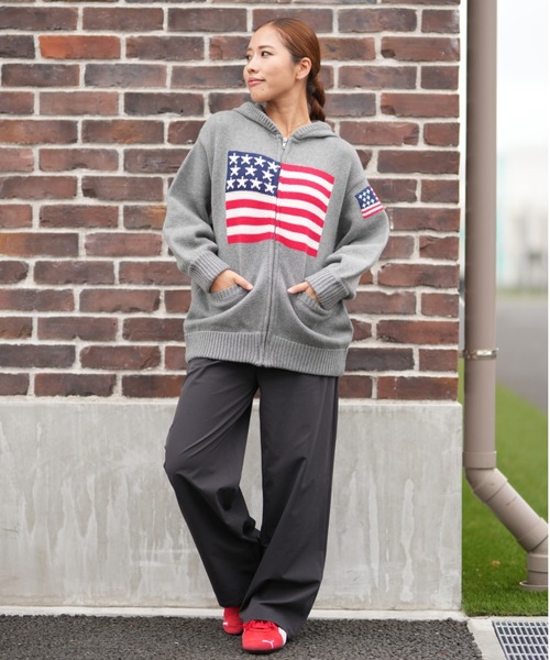 RIKKA FEMME/リッカファム ニット セーター ジップアップパーカー