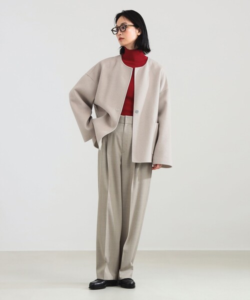 リバー ミドルコート（ノーカラーコート）｜Demi-Luxe BEAMS