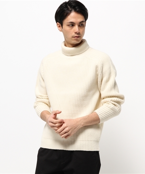 JOURNAL STANDARD(ジャーナルスタンダード)の「アゼタートルネックニット#(ニット/セーター・メンズ・ネイビー/ベージュ/アイボリー/グレー・MEDIUM/LARGE)」の13枚目の写真