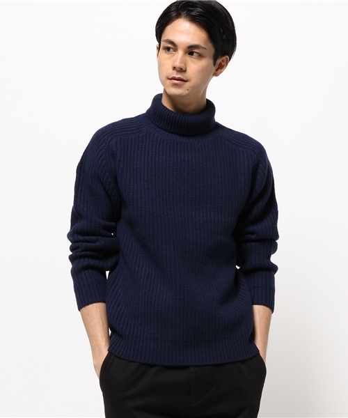JOURNAL STANDARD(ジャーナルスタンダード)の「アゼタートルネックニット#(ニット/セーター・メンズ・ネイビー/ベージュ/アイボリー/グレー・MEDIUM/LARGE)」の5枚目の写真