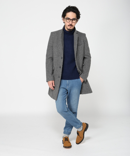 JOURNAL STANDARD(ジャーナルスタンダード)の「アゼタートルネックニット#(ニット/セーター・メンズ・ネイビー/ベージュ/アイボリー/グレー・MEDIUM/LARGE)」の9枚目の写真