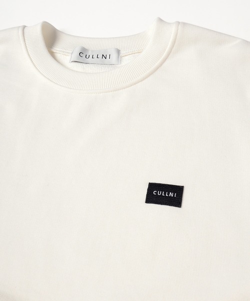 CULLNI(クルニ)の「French Terry Embroidery Patch Long Sleeve Pullover(スウェット・メンズ・ホワイト/ラベンダー/ブルー/ブラック・2/1/0)」の6枚目の写真