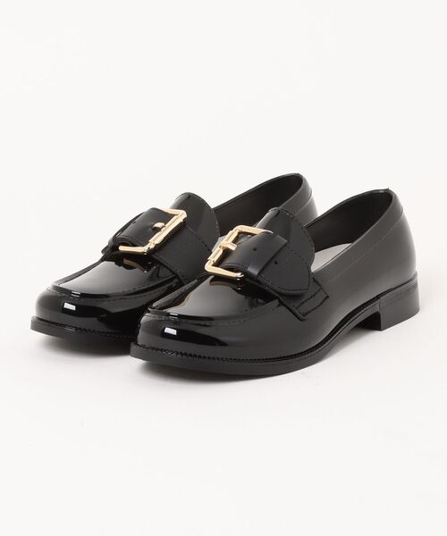 TEMPERATE(テンパレイト)の「GLEN (TEMPERATE/テンパレイト) ゴールドバックル モダンローファー(ローファー・レディース・ブラック・42/41/40/39/38/37/36)」の1枚目の写真