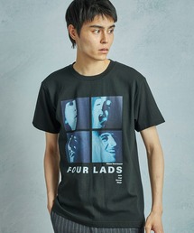 【THE CULTURE CODE x Klaus Voormann x MEN'S BIGI / ザ・カルチャーコード x クラウス・フォアマン x メンズビギ】 別注プリントTシャツ<Four Lads>