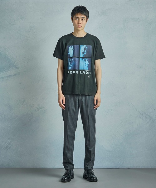 MEN'S BIGI(メンズビギ)の「【THE CULTURE CODE x Klaus Voormann x MEN'S BIGI / ザ・カルチャーコード x クラウス・フォアマン x メンズビギ】 別注プリントTシャツ<Four Lads>(Tシャツ/カットソー・メンズ・ホワイト/ブラック・02/03/04)」の15枚目の写真