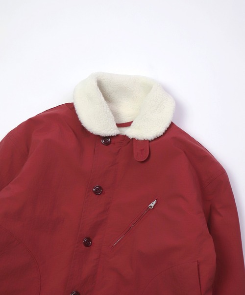 OMNIGOD（オムニゴッド）の「[OMNIGOD womens / オムニゴッド] ナイロンリップ デッキコート（ダウンジャケット/コート・レディース・レッド/オリーブ・FREE）」の22枚目の写真