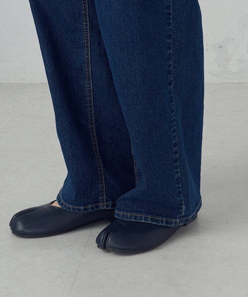 ONIGIRI（オニギリ）の「ストレッチデニム　ベーシックパンツ（デニムパンツ・レディース・ネイビー/チャコール・X-LARGE/X-SMALL/LARGE/MEDIUM/SMALL）」の22枚目の写真