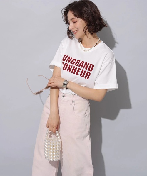 フロッキーロゴTシャツアルページュストーリー ヴィンテージフロッキーロゴTシャツ（Tシャツ/カットソー