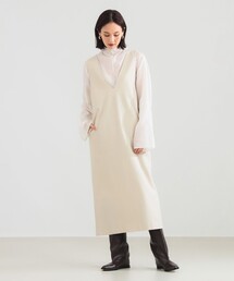 Demi-Luxe BEAMS | 【12/4値下げ】2WAY Vネックワンピース(ワンピース)