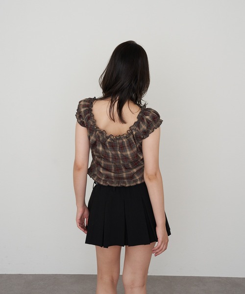 RAY CASSIN(レイカズン)の「コンパクトヘンリーブラウス(シャツ/ブラウス・レディース・ブラック系その他2/アイボリー/チャコールグレー/ブラウン系その他2・FREE)」の7枚目の写真