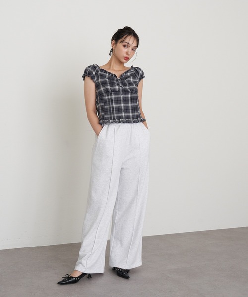 RAY CASSIN(レイカズン)の「コンパクトヘンリーブラウス(シャツ/ブラウス・レディース・ブラック系その他2/アイボリー/チャコールグレー/ブラウン系その他2・FREE)」の16枚目の写真