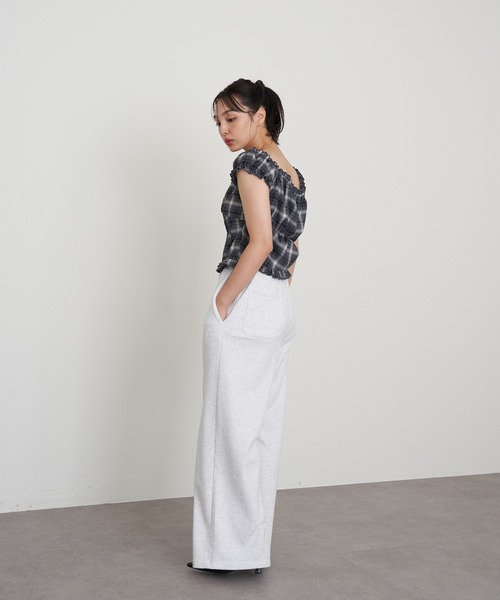 RAY CASSIN(レイカズン)の「コンパクトヘンリーブラウス(シャツ/ブラウス・レディース・ブラック系その他2/アイボリー/チャコールグレー/ブラウン系その他2・FREE)」の18枚目の写真