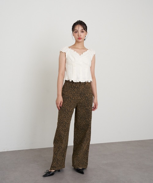 RAY CASSIN(レイカズン)の「コンパクトヘンリーブラウス(シャツ/ブラウス・レディース・ブラック系その他2/アイボリー/チャコールグレー/ブラウン系その他2・FREE)」の21枚目の写真