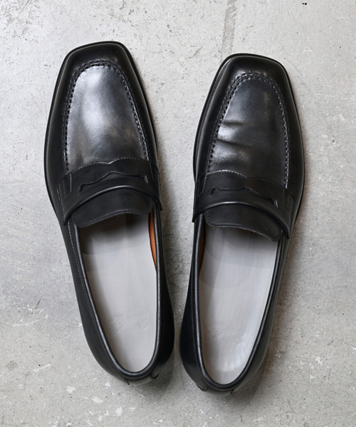 EARLE（アール）の「EARLE アール / The second pair of loafers キップレザーローファー / ER5140（ローファー・メンズ・ブラック×ホワイト/ブラック・42/40/41/43）」の3枚目の写真