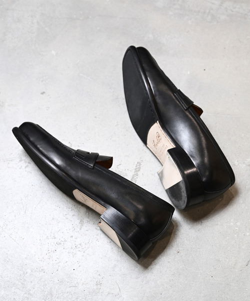 EARLE（アール）の「EARLE アール / The second pair of loafers キップレザーローファー / ER5140（ローファー・メンズ・ブラック×ホワイト/ブラック・42/40/41/43）」の7枚目の写真