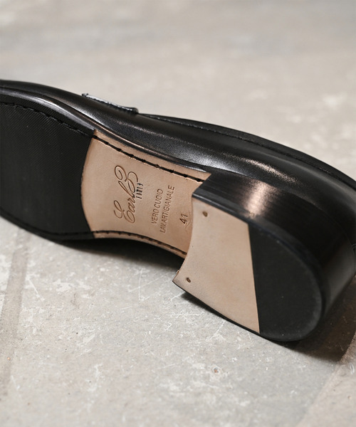 EARLE（アール）の「EARLE アール / The second pair of loafers キップレザーローファー / ER5140（ローファー・メンズ・ブラック×ホワイト/ブラック・42/40/41/43）」の15枚目の写真