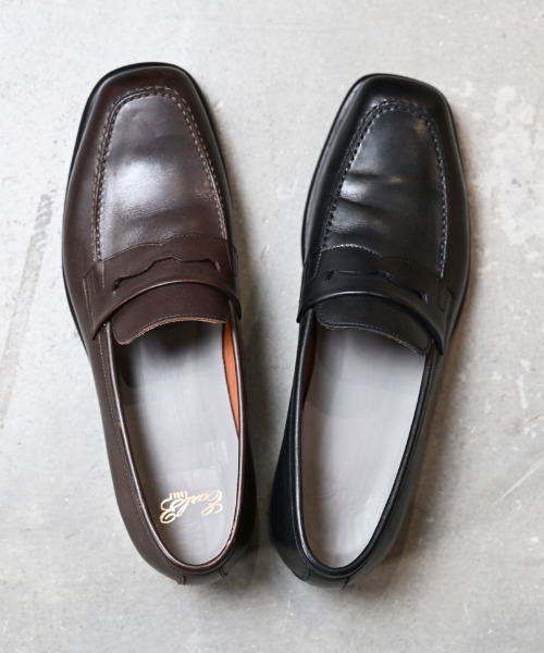 EARLE(アール)の「EARLE アール / The second pair of loafers キップレザーローファー / ER5140(ローファー・メンズ・ブラック×ホワイト/ブラック/ダークブラウン・42/40/41/43)」の17枚目の写真