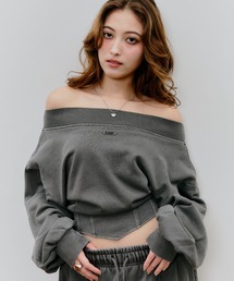 コルセットフードスウェットトップス スウェット コルセット」に該当するトップスファッション通販