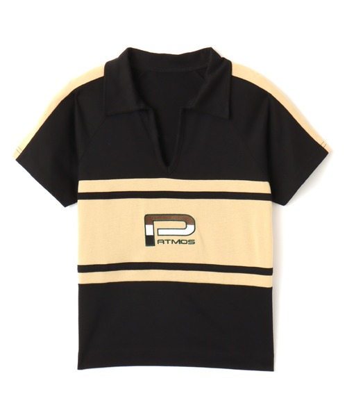 atmos pink(アトモスピンク)の「atmos pink Rugger Polo Shirt / アトモス ピンク ラガー ポロシャツ(ポロシャツ・レディース・ブラック/ピンク・FREE)」の15枚目の写真