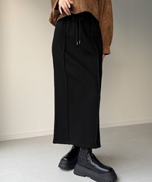 JUNOAH（ジュノア）の「裏起毛フロントラインスウェットスカート（スカート・レディース）」