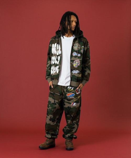 XLARGE（エクストララージ）の「MULTI LOGO ZIP UP HOODED SWEATSHIRT