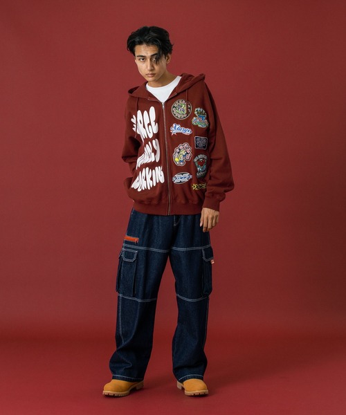 XLARGE（エクストララージ）の「MULTI LOGO ZIP UP HOODED