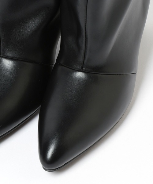 Andemiu（アンデミュウ）の「【撥水＆消臭機能付き】ヒールロングブーツ（ブーツ・レディース・ブラック/グレイッシュベージュ・MEDIUM/LARGE）」の16枚目の写真