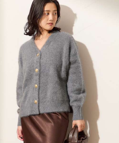 journal standard L'essage(ジャーナルスタンダードレサージュ)の「《追加》FOX CASHMERE Vネックカーディガン(カーディガン/ボレロ・レディース・オリーブ/ネイビー/ベージュ/チャコールグレー・FREE)」の8枚目の写真