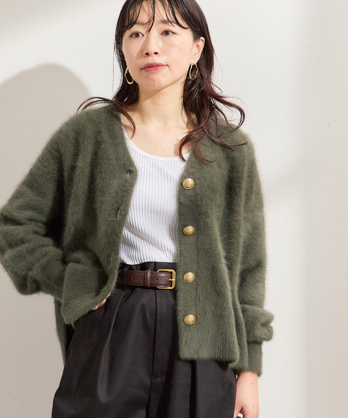 journal standard L'essage(ジャーナルスタンダードレサージュ)の「《追加》FOX CASHMERE Vネックカーディガン(カーディガン/ボレロ・レディース・オリーブ/ネイビー/ベージュ/チャコールグレー・FREE)」の22枚目の写真