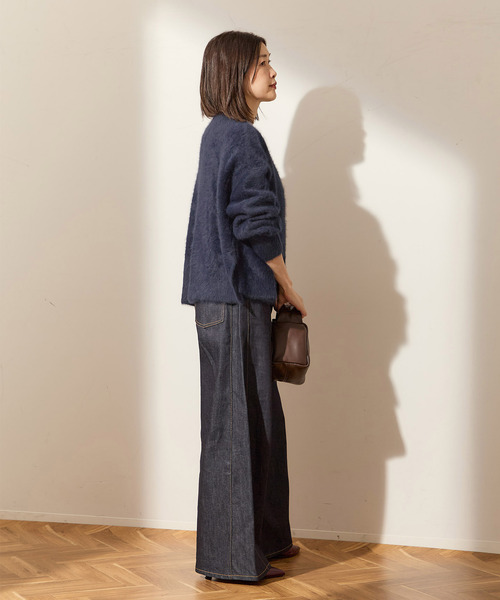 追加》FOX CASHMERE Vネックカーディガン（カーディガン/ボレロ