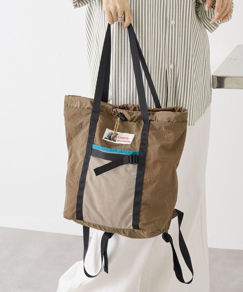 Caribou(カリブー)の「【CARIBOU】ULTRA LIGHT PACK TOTE CB13-AC-5(トートバッグ・メンズ・ベージュ/グレー・FREE)」の1枚目の写真