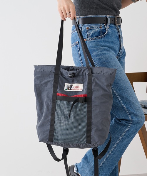 Caribou(カリブー)の「【CARIBOU】ULTRA LIGHT PACK TOTE CB13-AC-5(トートバッグ・メンズ・ベージュ/グレー・FREE)」の7枚目の写真