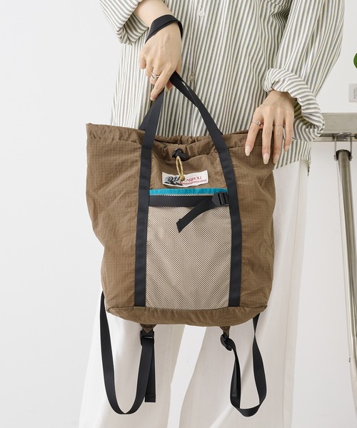 Caribou(カリブー)の「【CARIBOU】ULTRA LIGHT PACK TOTE CB13-AC-5(トートバッグ・メンズ・ベージュ/グレー・FREE)」の17枚目の写真