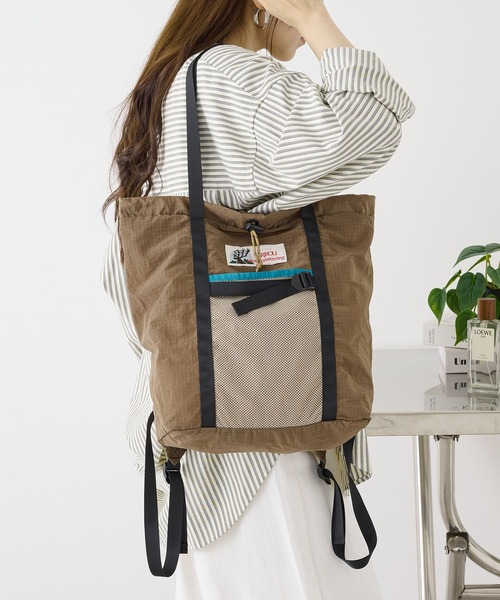 Caribou(カリブー)の「【CARIBOU】ULTRA LIGHT PACK TOTE CB13-AC-5(トートバッグ・メンズ・ベージュ/グレー・FREE)」の15枚目の写真