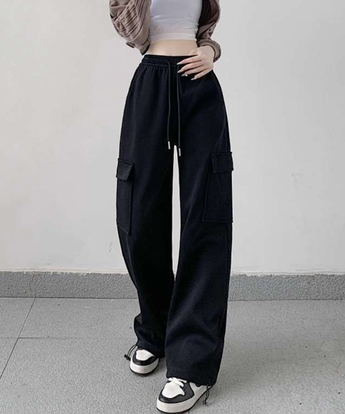 SallyLunn(サリーラン)の「カーゴスウェットパンツ(スウェットパンツ・レディース・ブラック/グレー/ライトグレー・LARGE/MEDIUM)」の10枚目の写真