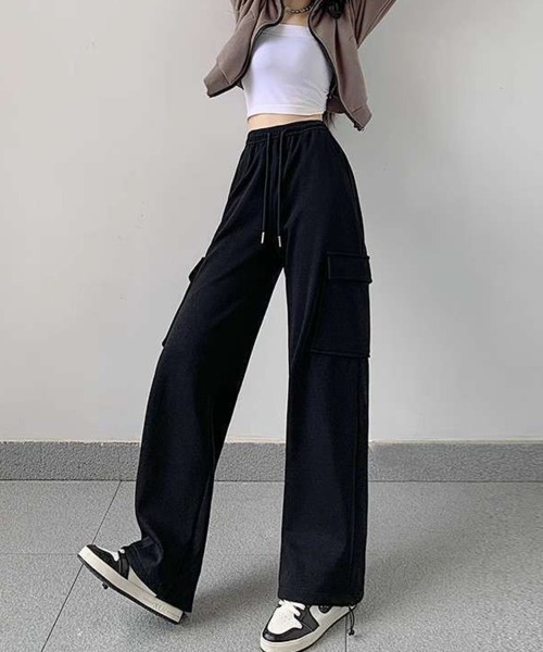 SallyLunn(サリーラン)の「カーゴスウェットパンツ(スウェットパンツ・レディース・ブラック/グレー/ライトグレー・LARGE/MEDIUM)」の12枚目の写真