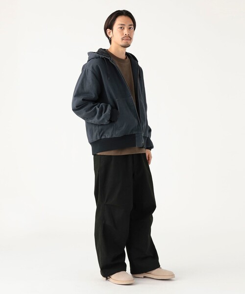 B:MING by BEAMS(ビーミングバイビームス)の「フェード ジップ 中綿 フードブルゾン(ブルゾン・メンズ・ブラック/ホワイト系その他5・XL/S/M/L)」の5枚目の写真