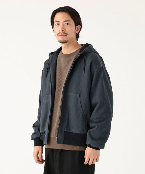 B:MING by BEAMS(ビーミングバイビームス)の「フェード ジップ 中綿 フードブルゾン(ブルゾン・メンズ・ブラック/ホワイト系その他5・XL/S/M/L)」の6枚目の写真
