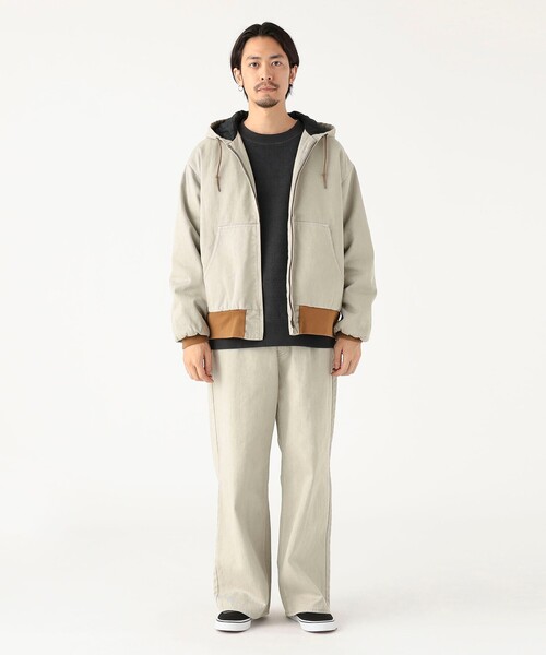 B:MING by BEAMS(ビーミングバイビームス)の「フェード ジップ 中綿 フードブルゾン(ブルゾン・メンズ・ブラック/ホワイト系その他5・XL/S/M/L)」の7枚目の写真