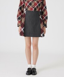 ブルーレーベルクレストブリッジ リバーシブル スカート 38 チェック プリーツ BLUE LABEL CRESTBRIDGE｜ブルーレーベルクレストブリッジの
