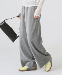Ray BEAMS | ベロア ワイド スウェット パンツ(スウェットパンツ)