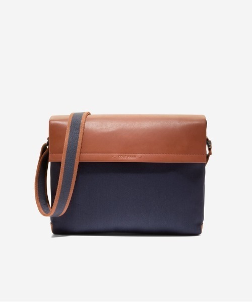 COLE HAAN（コールハーン）の「ジャドソン ブラッシュド ツイル メッセンジャー mens（ビジネスバッグ・メンズ・ネイビー・OSFA）」の5枚目の写真