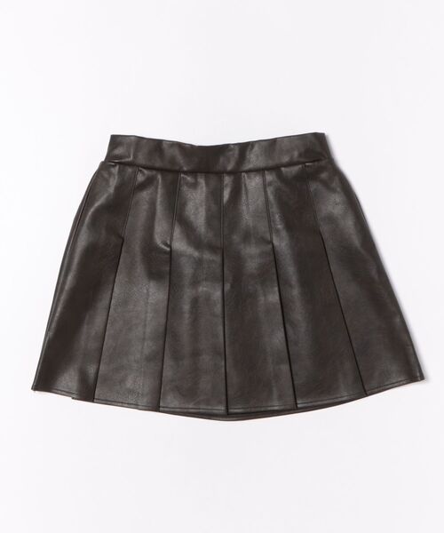 GORGE(ゴージ)の「《フェイクレザー×プリーツ》レディース ミニスカート 台形 ショート丈 ボトム 春夏秋冬(スカート・レディース・ブラック/ダークブラウン・F)」の12枚目の写真