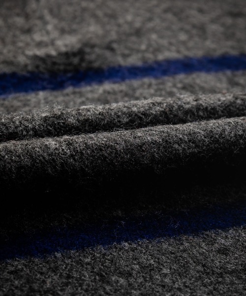 Rocky Monroe（ロッキーモンロー）の「オーバーサイズハーフジップシャギーボーダーニット/モヘアタッチハイネックニット（ニット/セーター・メンズ・ブラック/ネイビー/チャコール・M/L）」の13枚目の写真