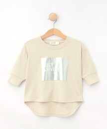 Dessin（デッサン）の「【リンクコーデ/洗える】箔プリント7分袖Tシャツ（Tシャツ/カットソー）」