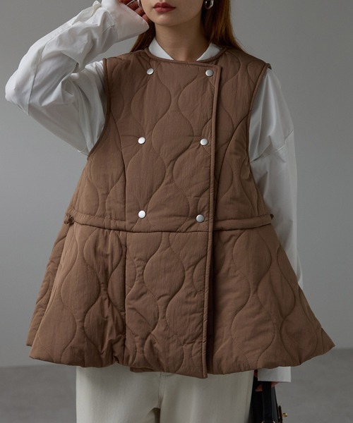 【新品未使用】G/FORE ダウンベストとスカートセット 40 キルティング 新品未使用】G/FORE ダウンベストとスカートセット 40 キルティング