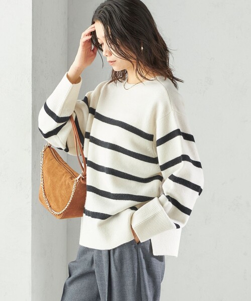 名品DeuxiemeClasse CHESS ウールカシミヤプルオーバー オンライン ドゥーズィエムクラス ウールカシミヤ アゼボトルネック