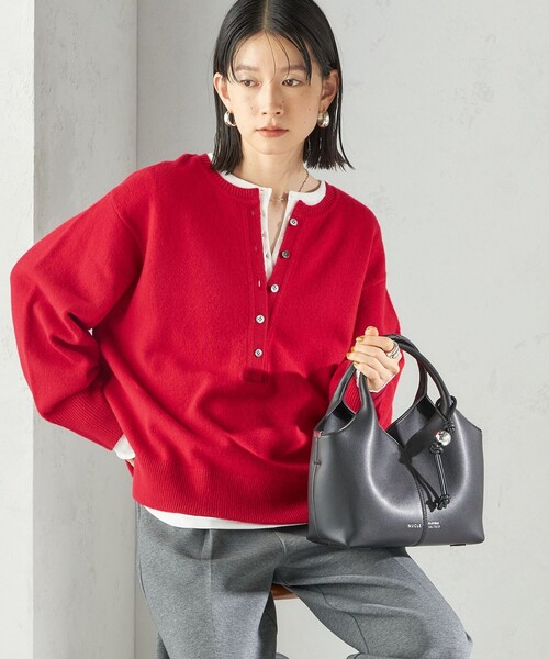 手洗い可能〉ウール カシミヤ 2WAY プルオーバー（ニット/セーター